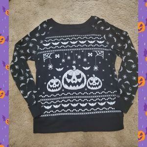 Ugly Halloween "sweater" long sleeve shirt